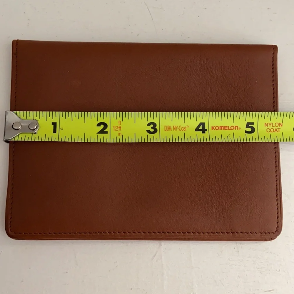 NEW LEEMAN Leather Double Viewing window for ID Card Wallet